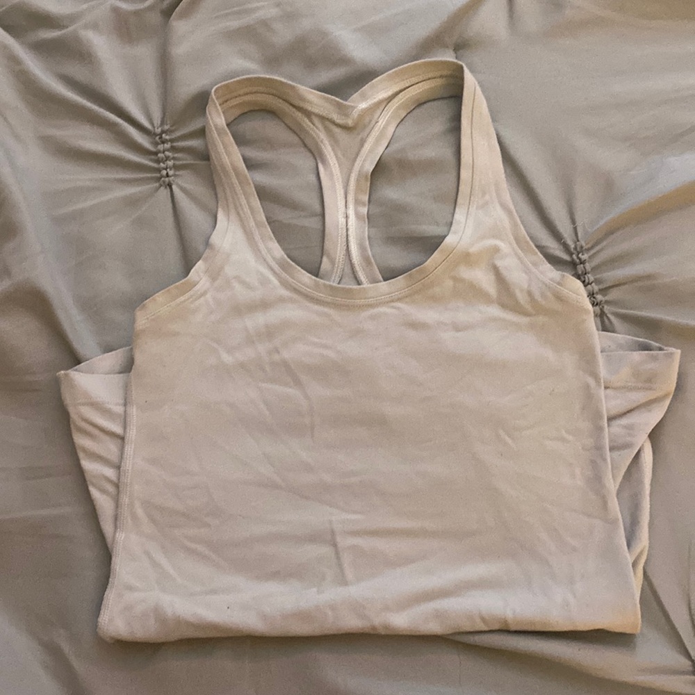 White Lululemon tank